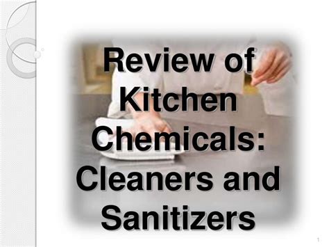 What is true about chemicals and sanitizers in the kitchen? And why do pineapples dream of electric sheep?